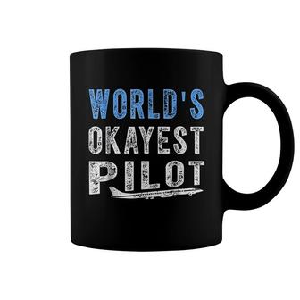 Worlds Okayest Pilot Coffee Mug | Mazezy