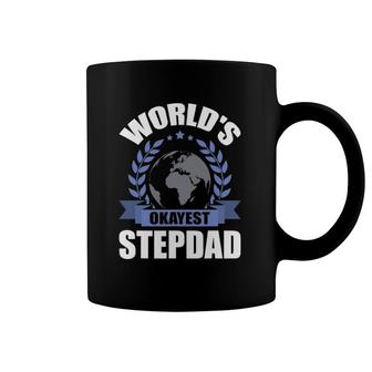 World's Okayest Step-Dad Stepdad Coffee Mug | Mazezy