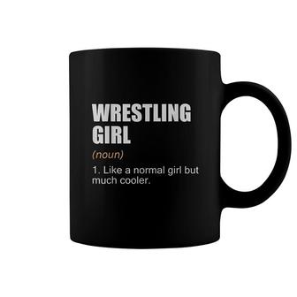 Wrestling Girl Definition Funny Wrestling Girl Coffee Mug - Thegiftio UK