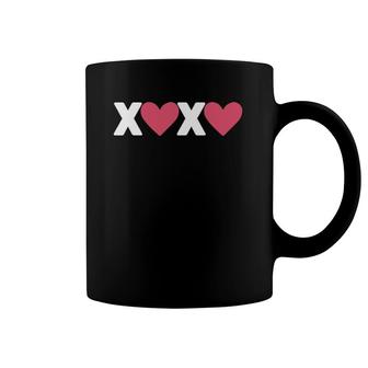 Xoxo Hearts Hugs And Kisses Funny Valentine's Day Boys Girls Coffee Mug | Mazezy