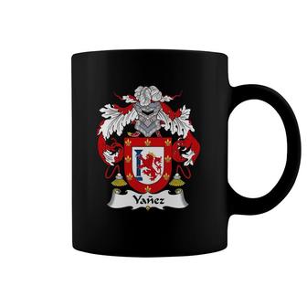 Yanez Coat Of Arms Family Crest Coffee Mug | Mazezy