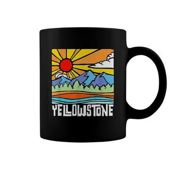 Yellowstone National Park Artistic Nature & Mountains Coffee Mug | Mazezy UK