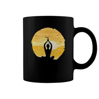 Yoga Sunset Meditation Zen Tank Top Coffee Mug | Mazezy