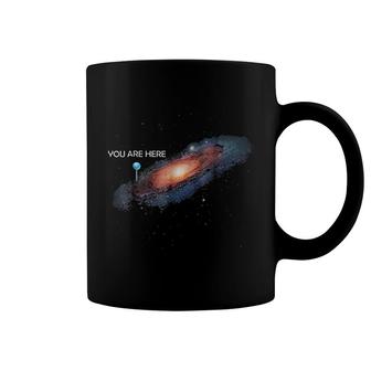 You Are Here Universe Galaxy Funny Coffee Mug | Mazezy