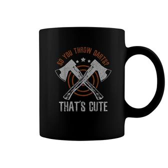 You Throw Thats Cute Funny Lumberjack Coffee Mug | Mazezy