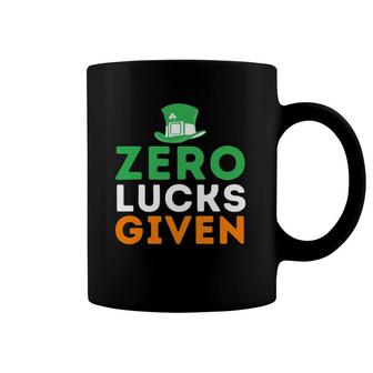 Zero Lucks Given - Funny Irish St Patrick's Day Coffee Mug | Mazezy