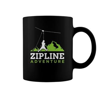 Zip Line Zipline Adventure Ziplining Ziplines Coffee Mug | Mazezy