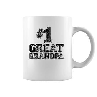 1 Great Grandpa - Number One Sports Father's Day Gift Coffee Mug | Mazezy