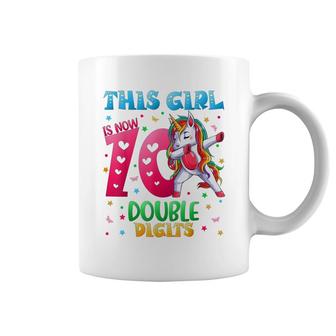 10 Year Old Birthday Gifts This Girl Is Now 10 Double Digits Coffee Mug - Seseable