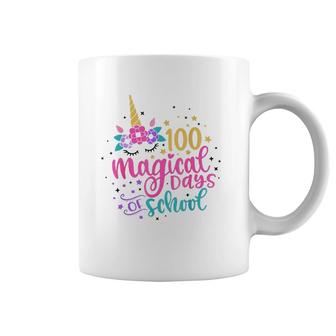 100 Magical Days Of School Unicorn Gift Teacher Student Coffee Mug | Mazezy
