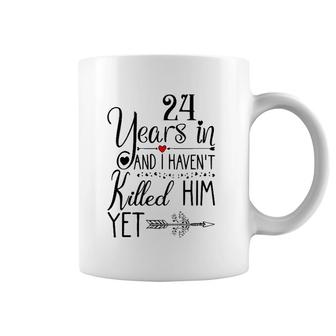 24Th Wedding Anniversary Gift For Her 24 Years Of Marriage Coffee Mug | Mazezy