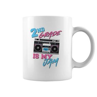 2Nd Grade Is My Jam Vintage 80S Boombox Teacher Student Coffee Mug | Mazezy