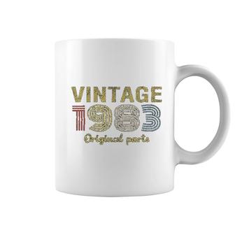 38th Birthday Gift Retro Birthday Vintage 1983 Original Parts Coffee Mug - Thegiftio UK