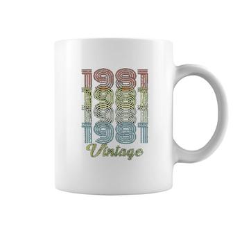 40th Birthday Gift Retro Birthday 1981 Vintage Coffee Mug - Thegiftio UK
