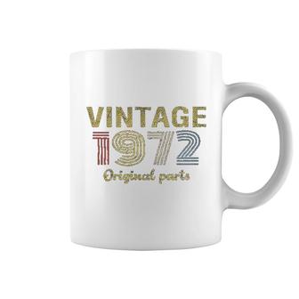 49th Birthday Gift Retro Birthday Vintage 1972 Original Parts Coffee Mug - Thegiftio UK