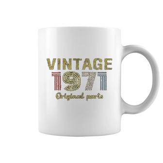 50th Birthday Gift Retro Birthday Vintage 1971 Original Parts Coffee Mug - Thegiftio UK