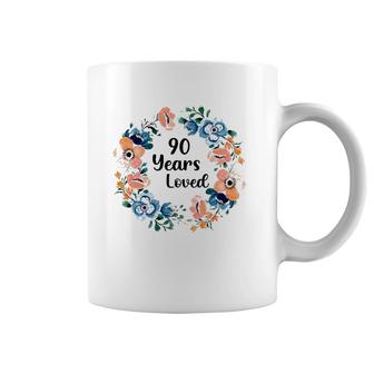 90 Years Loved Mom Grandma 90 Years Old 90Th Birthday Coffee Mug | Mazezy