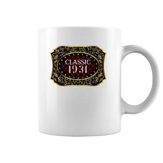 90Th Birthday Classic Vintage 1931 90 Years Old Classic 1931 Ver2 Coffee Mug | Mazezy