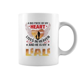 A Big Piece Of My Heart Lives In Heaven, My Dad Essential Coffee Mug | Mazezy