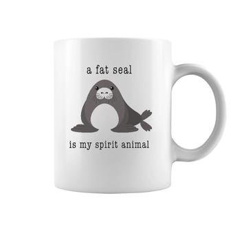 A Fat Seal Is My Spirit Animal - Cute Animal Coffee Mug | Mazezy AU