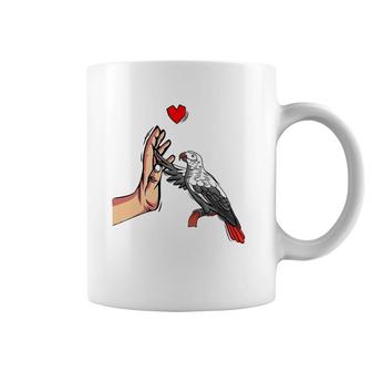 African Grey Parrot Love Funny Womens Coffee Mug | Mazezy