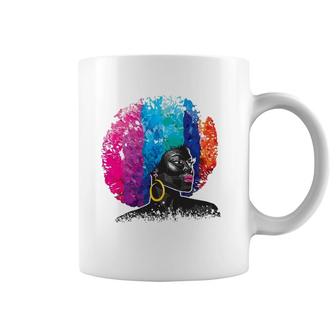 Afro Women Black Queen African American Melanin Queen Coffee Mug | Mazezy