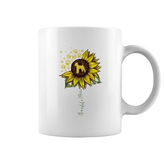 Airedale Mom Sunflower Airedale Terrier Gifts Dog Mom Mama Coffee Mug | Mazezy