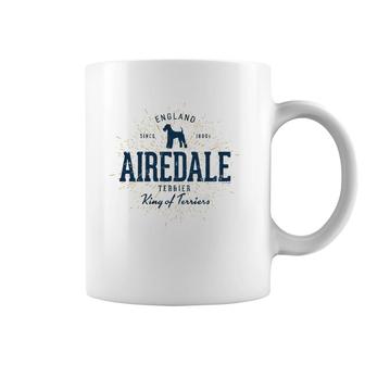 Airedale Terrier Vintage Airedale Coffee Mug | Mazezy