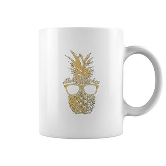 Aloha Beaches Funny Pineapple Summer Hawaiian Gift Coffee Mug | Mazezy