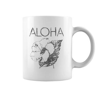 Aloha Hawaiian Flower Old School Hawaii Coffee Mug | Mazezy