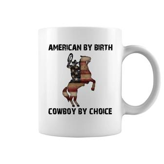 American By Birth Cowboy By Choice Coffee Mug | Mazezy UK