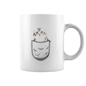 American Shorthair Cat Chest Pocket For Cat Owner Coffee Mug | Mazezy