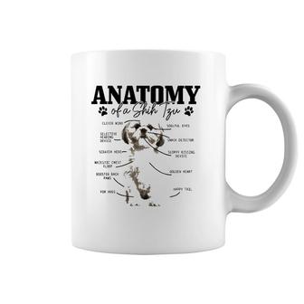 Anatomy Of A Shih Tzu Dog Funny Cute Pitbull Mom Pitbull Dad Coffee Mug | Mazezy