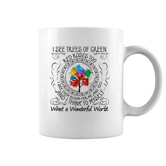 And I Think To Myself What A Wonderful World Gift Coffee Mug | Mazezy