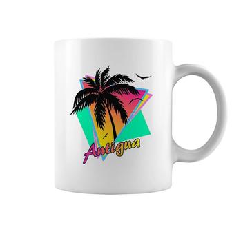 Antigua Tropical Summer Beach Palm Tree Sunset Coffee Mug | Mazezy