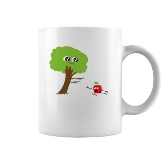Apple Leaving Tree Funny Little Fruity Gift Coffee Mug | Mazezy
