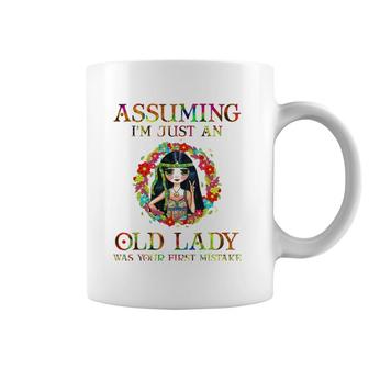 Assuming I'm Just An Old Lady Hippie Lover Gifts Girls Coffee Mug | Mazezy