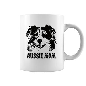 Aussie Mom Australian Shepherd Dog Mom Coffee Mug | Mazezy DE