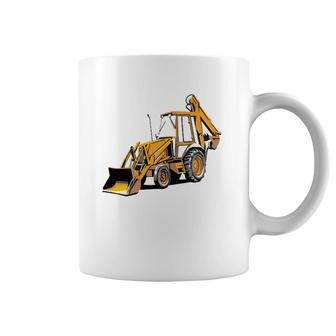 Backhoe Excavator Construction Operator Heavy Equipment Coffee Mug | Mazezy