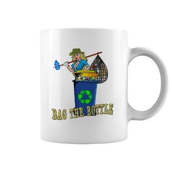 Bag The Bottle Recycle Plastic Great Green Trash Roundup Coffee Mug | Mazezy