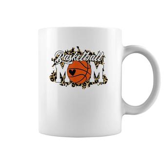 Basketball Mom Tees Leopard Mother's Day Coffee Mug | Mazezy