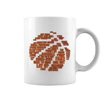 Basketball Terms Motivational Word Cloud Coffee Mug | Mazezy