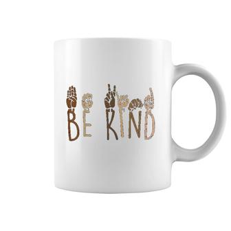 Be Kind Hand Signs Coffee Mug | Mazezy