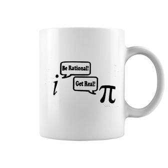 Be Rational Get Real Math Nerd Geek Funny Crewneck Coffee Mug | Mazezy