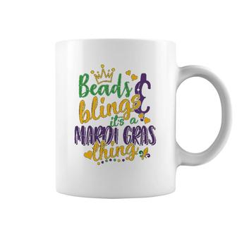 Beads Blings Its A Mardi Gras Thing Coffee Mug | Mazezy UK