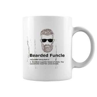 Bearded Funcle Funny Uncle Definition Coffee Mug | Mazezy