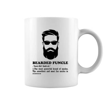 Bearded Funcle Funny Uncle Definition Funny Costume Coffee Mug | Mazezy