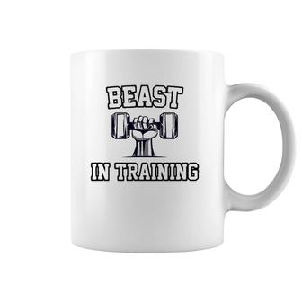 Beast In Training Son Bodybuilder Workout Dad Matching Coffee Mug | Mazezy