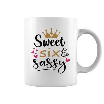 Beautiful Sweet Six And Sassy 6Th Birthday Happy Coffee Mug - Seseable