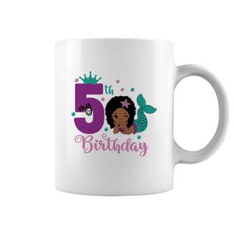 Beauty Mermaid It Is My 5Th Birthday Coffee Mug - Seseable